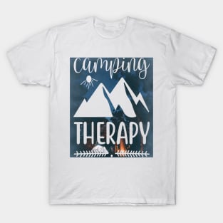 Camping Therapy # camping T-Shirt